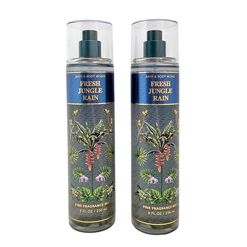 Bath & Body Works Fragrance Mist, Gift Set of 2, 8oz Each (Fresh Jungle Rain)