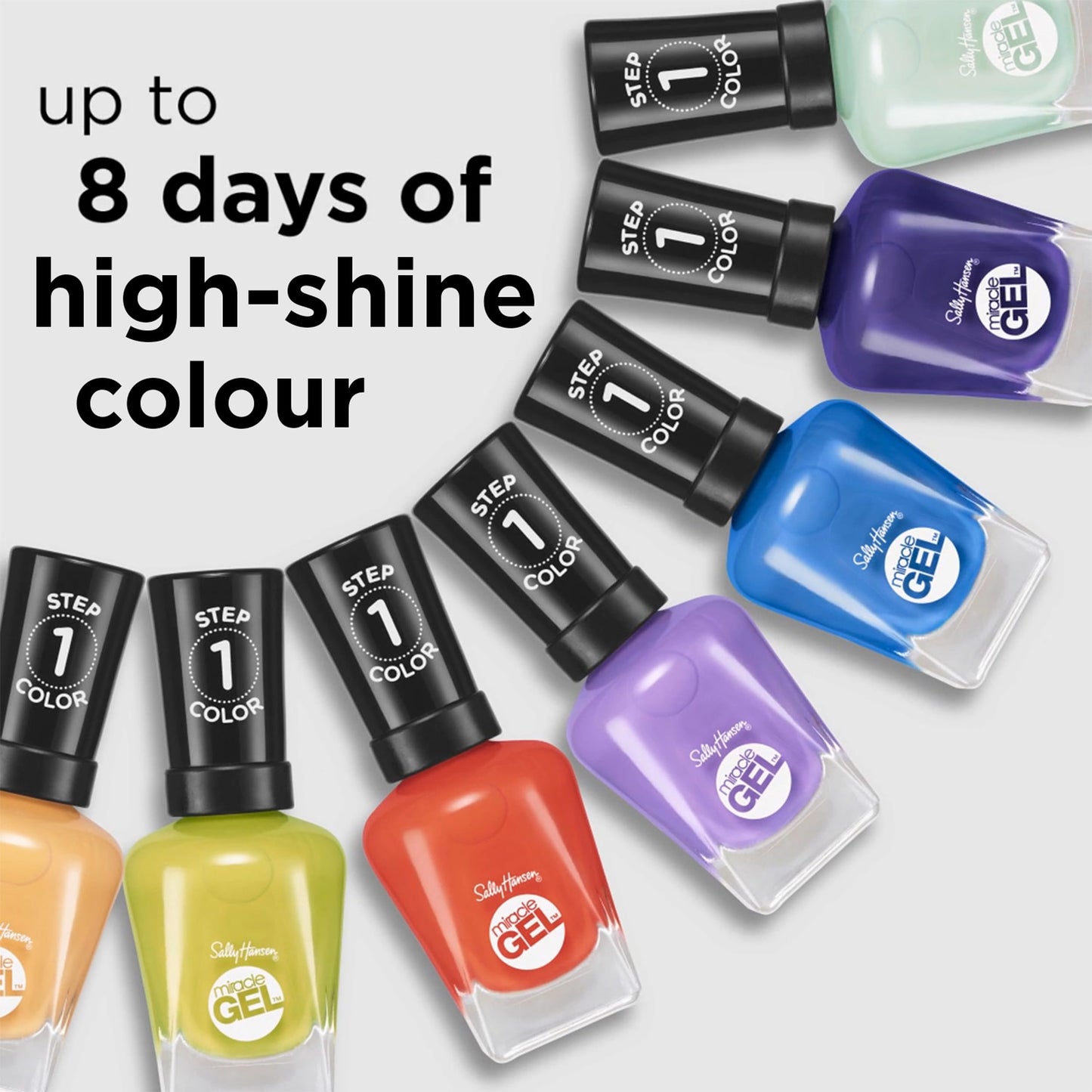 Sally Hansen Miracle Gel™, Street Flair, Long Lasting, Gel-Like Formula, No UV Lamp Needed, Purple Nail Polish