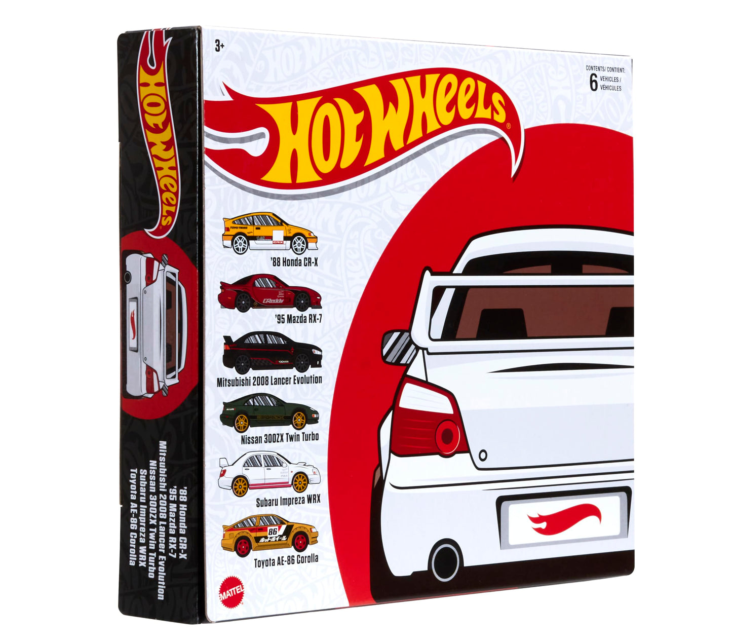 Hot Wheels HW Legends Multipacks of 6 Toy Cars, 1:64 Scale, Authentic Decos, Popular Castings, Rolling Wheels, Gift for Kids 3 Years Old & Up…