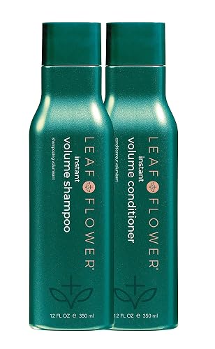 Leaf & Flower Volume Shampoo/Conditioner Duo Pack, 2 x (12oz/350ml)