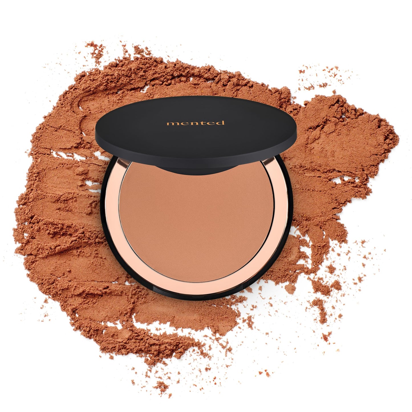 Mented Cosmetics Made in Italy, Cruelty Free Makeup, Vegan, Paraben Free, Shimmer Bronzer, Highlighter Bronzing Powder Palette for Face with Vitamin E