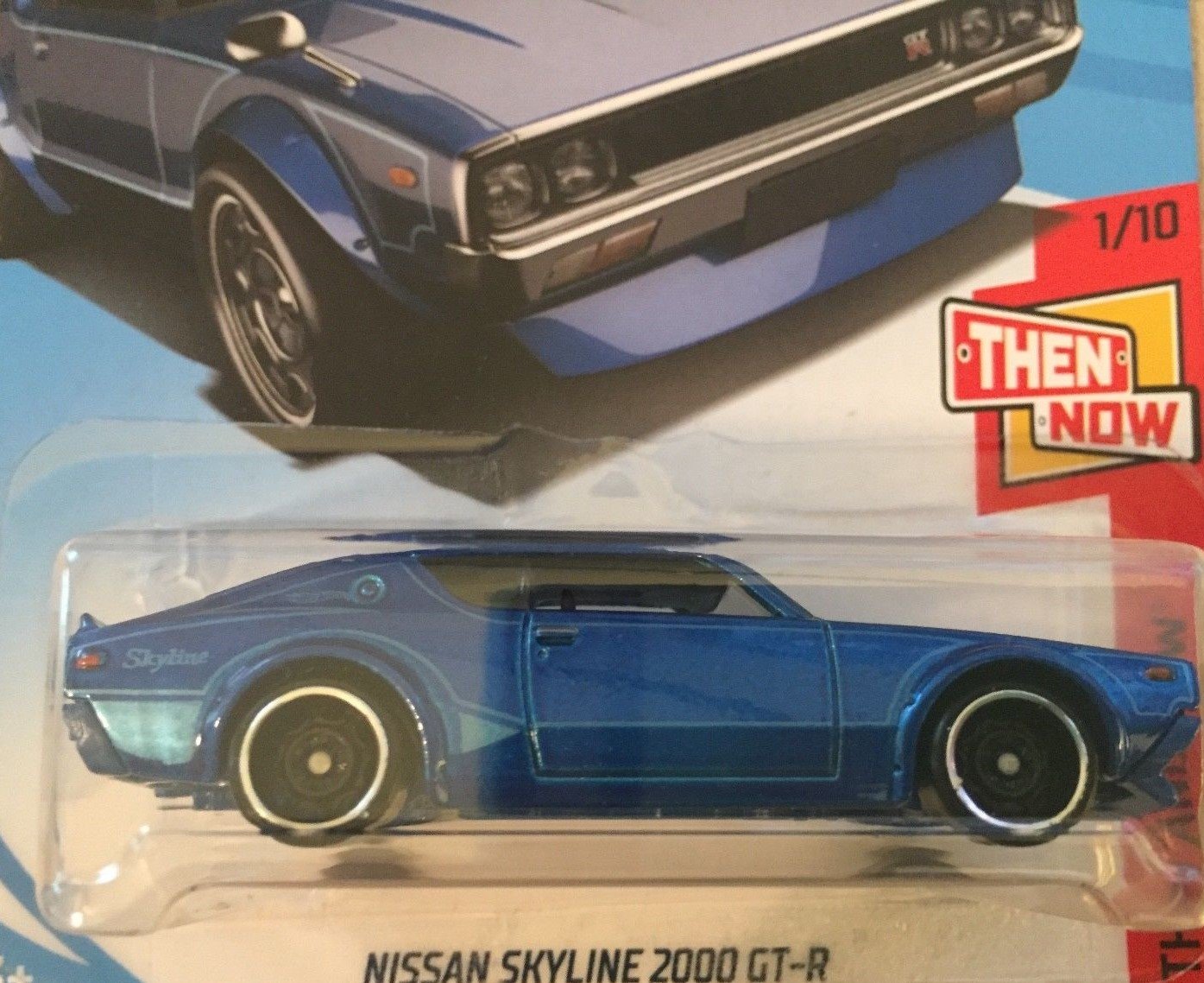 Hot Wheels 2018 50th Anniversary Nissan Skyline 2000 GT-R 118/365, Blue