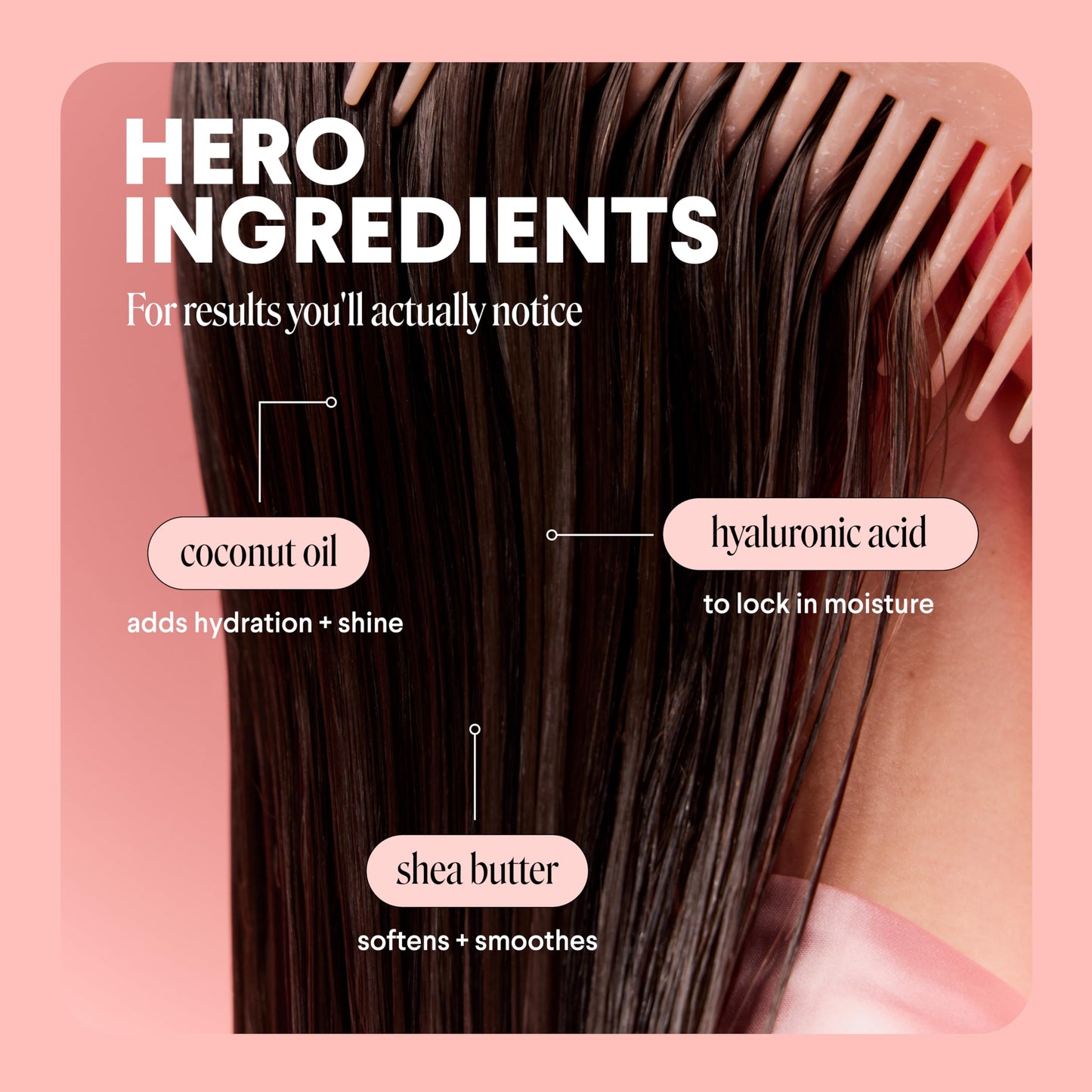 MONDAY HAIRCARE Moisture Shampoo + Conditioner Set for Dry, Coarse, Stressed, Frizzy Hair, Made with Coconut Oil, Rice Protein, Shea Butter