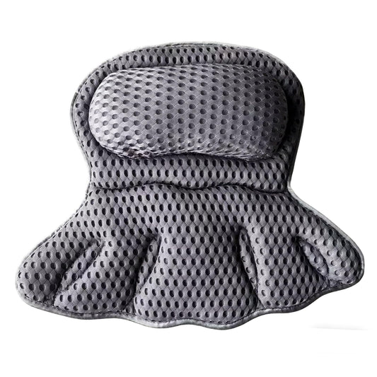 Luxury Bathtub Pillow, 4D Air Mesh Soft Bath Pillows for Tub, Ergonomic Neck & Back Support, Non-Slip Suction Cups Head Neck Support Hot Tub Pillow Beauty and Personal Care LYLIZHUANG