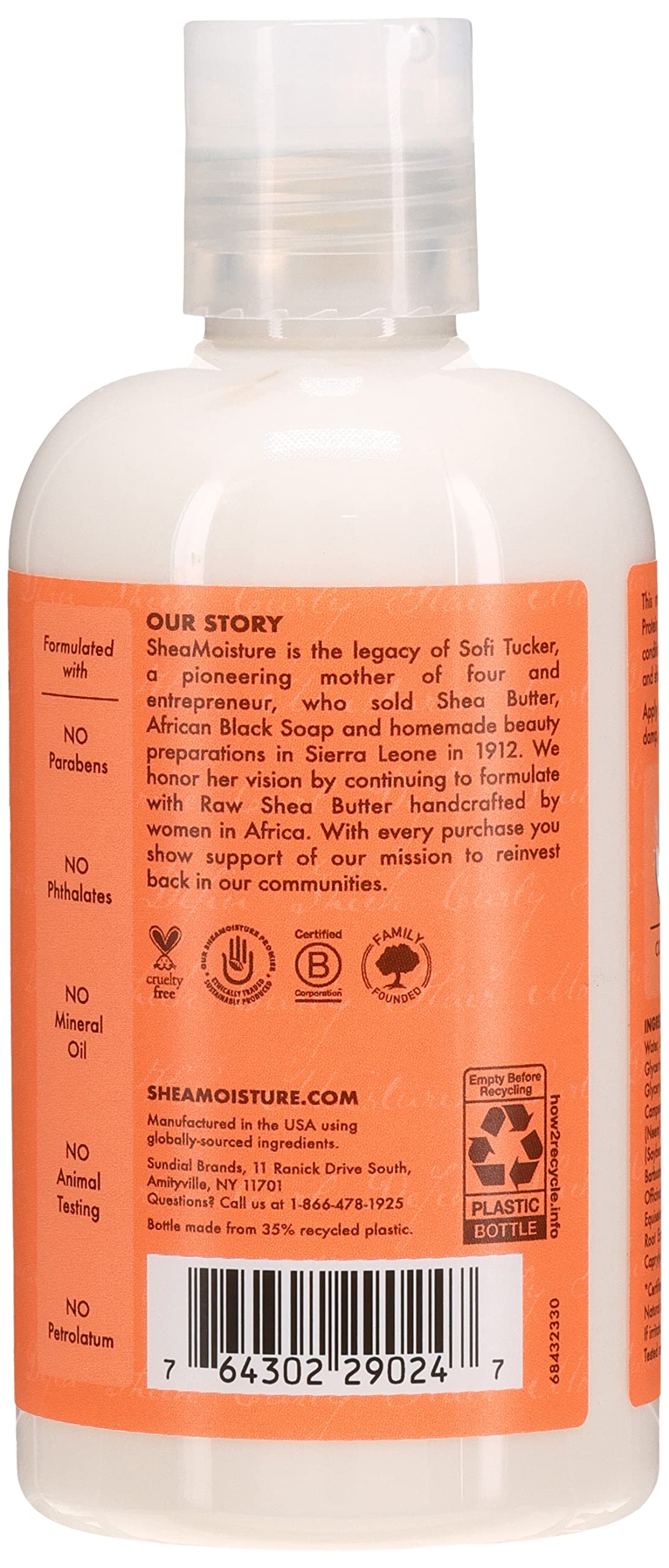 Shea Moisture Coconut & Hibiscus Curl & Style Milk 8 Ounce (235ml) (3 Pack)