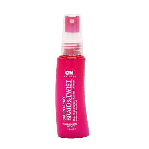 On Natural Sheen Spray Braid & Twist 2 oz - Pomegranate & Keratin
