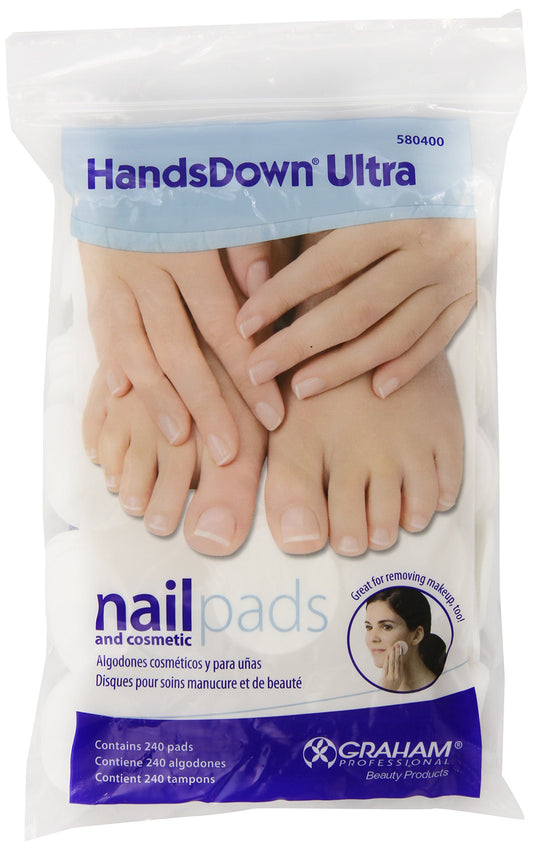 Graham Hands Down Ultra Nail and Cosmetic Pads, White, 240 Count Beauty & Personal Care Graham Medical