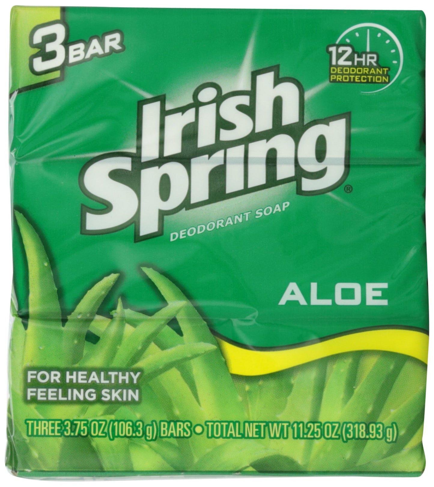 Irish Spring Aloe Bar Soap, 3 ct