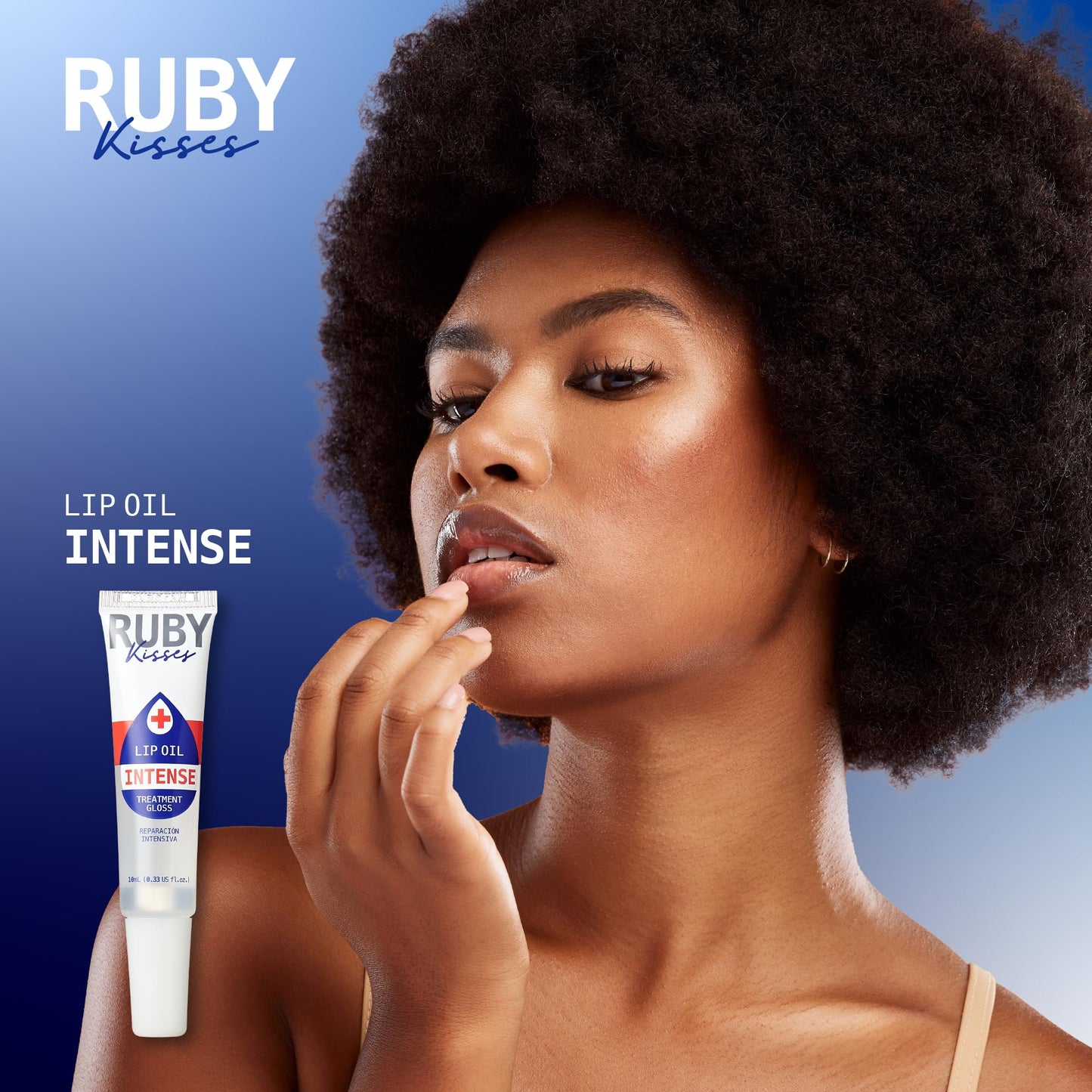 Ruby Kisses Hydrating Lip Oil Intense Treatment Gloss (1 Pack), Deep Hydrates & Heals with Natural Oils, Natural Shine Lip Care, Moisture, Repair