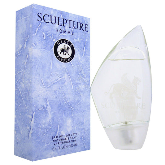 Nikos Sculpture Homme for men Eau De Toilette Spray, 3.4 Ounces