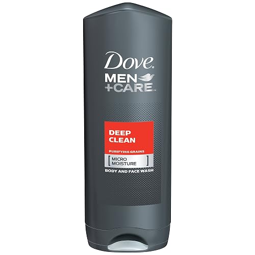 Dove Men+Care Body and Face Wash, Deep Clean 18 oz, Pack of 3