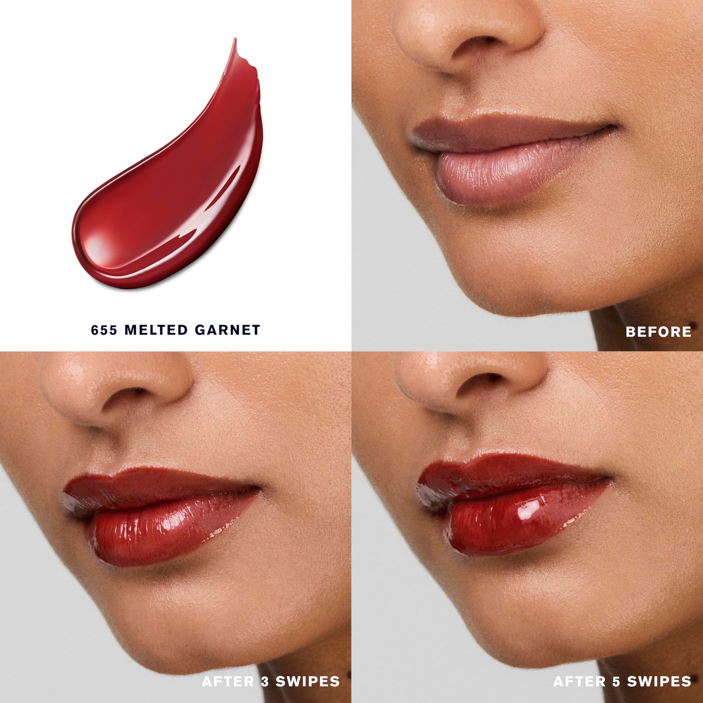 Estée Lauder Pure Color Melt-On Glosstick for Lips | Plumping & Moisturizing Lip Gloss, 655 Melted Garnet