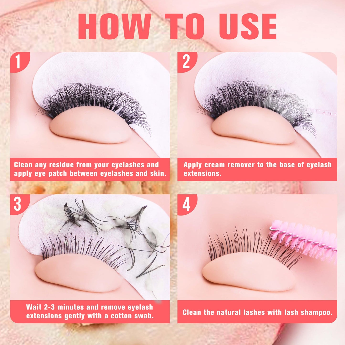 VEYES INC Cream Lash Remover for Lash Extensions 10g Low Irritation Eyelash Glue Remover Lash Tech Supplies for Professional or Salon Use Peach Beauty and Personal Care VEYES INC