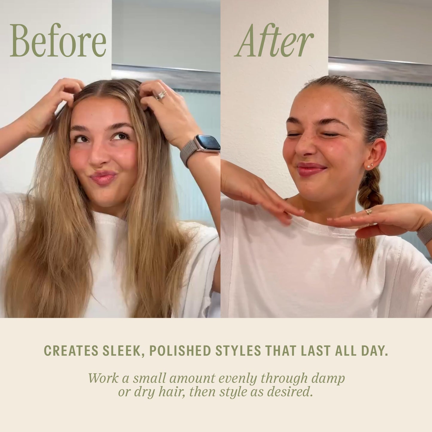 Salée- Styling Cream For Slickbacks & Curls | Slick Back Hair & Define Curly Hair | For Women, Kids, Girls, Smoothing & Anti-Frizz | For Curls, Wavy