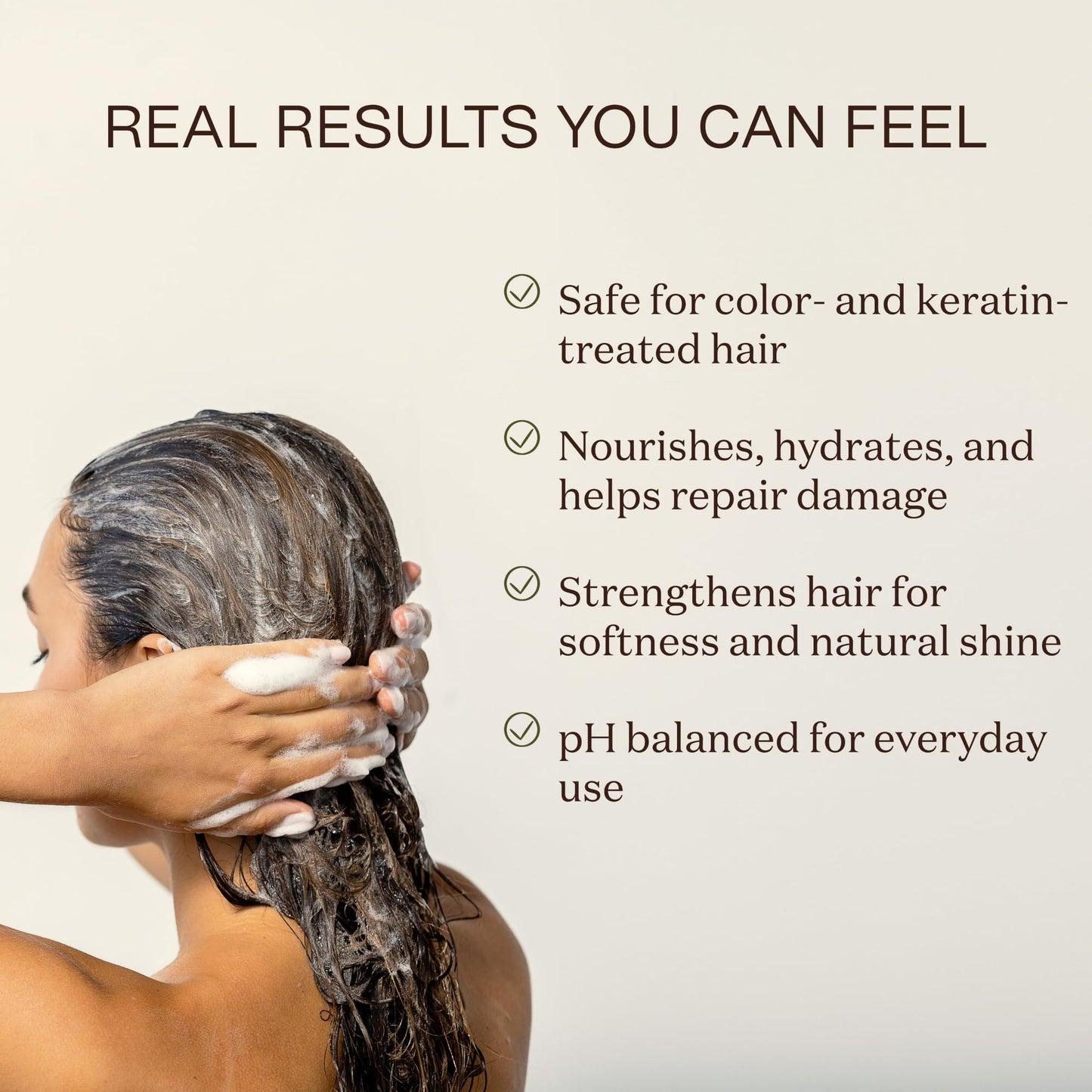 Ingreendients Non Toxic Vegan Shampoo and Conditioner with Organic Ingredients, Apple Cider Vinegar, Tea Tree Oil - Color Safe, Paraben & Gluten Free
