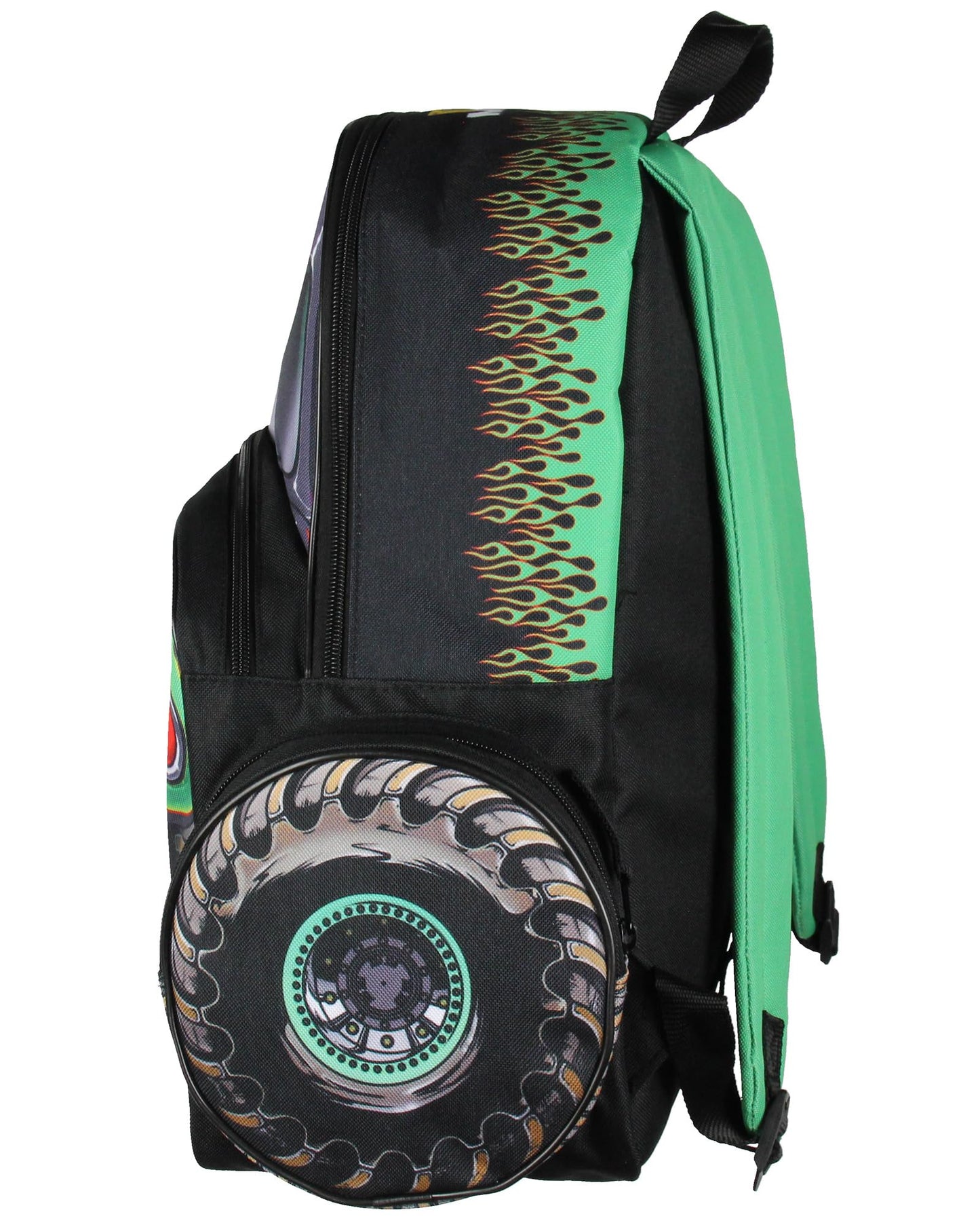 INTIMO Monster Jam Grave Digger Truck Shaped Dual Compartment Tote Backpack For Daily Use