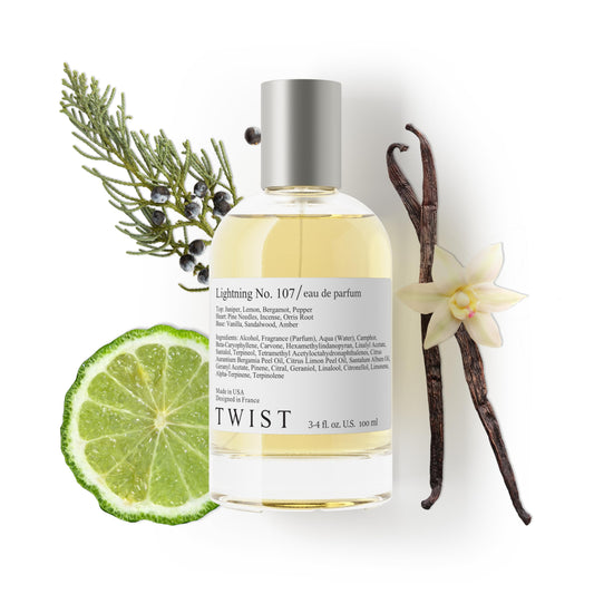 Twist Lightning No. 107 - Inspired by Byr. Gypsy Water, Long-Lasting Perfume for Women and Men, Bergamot & Juniper Berry Fragrance, Paraben-Free Beauty & Personal Care HOUSE OF TWIST