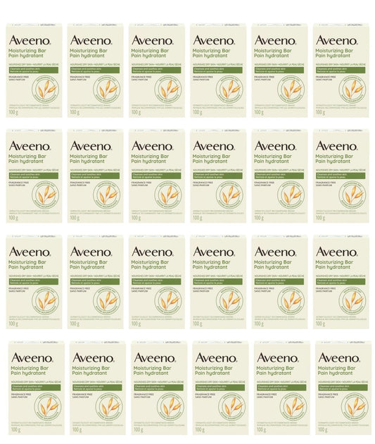 Johnson & Johnson 3623 Aveeno Moisturizing Bar, Fragrance Free, Pack of 24 Beauty & Personal Care Johnson & Johnson