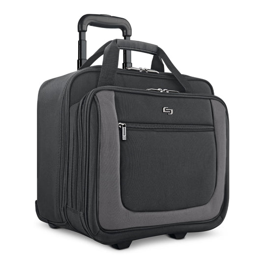Solo New York Rolling Case with Wheels - Roller Laptop Bag, Wheeled Briefcase for Women & Men, Carry On Size for Travel, Fits 17.3" Computer - Bryant