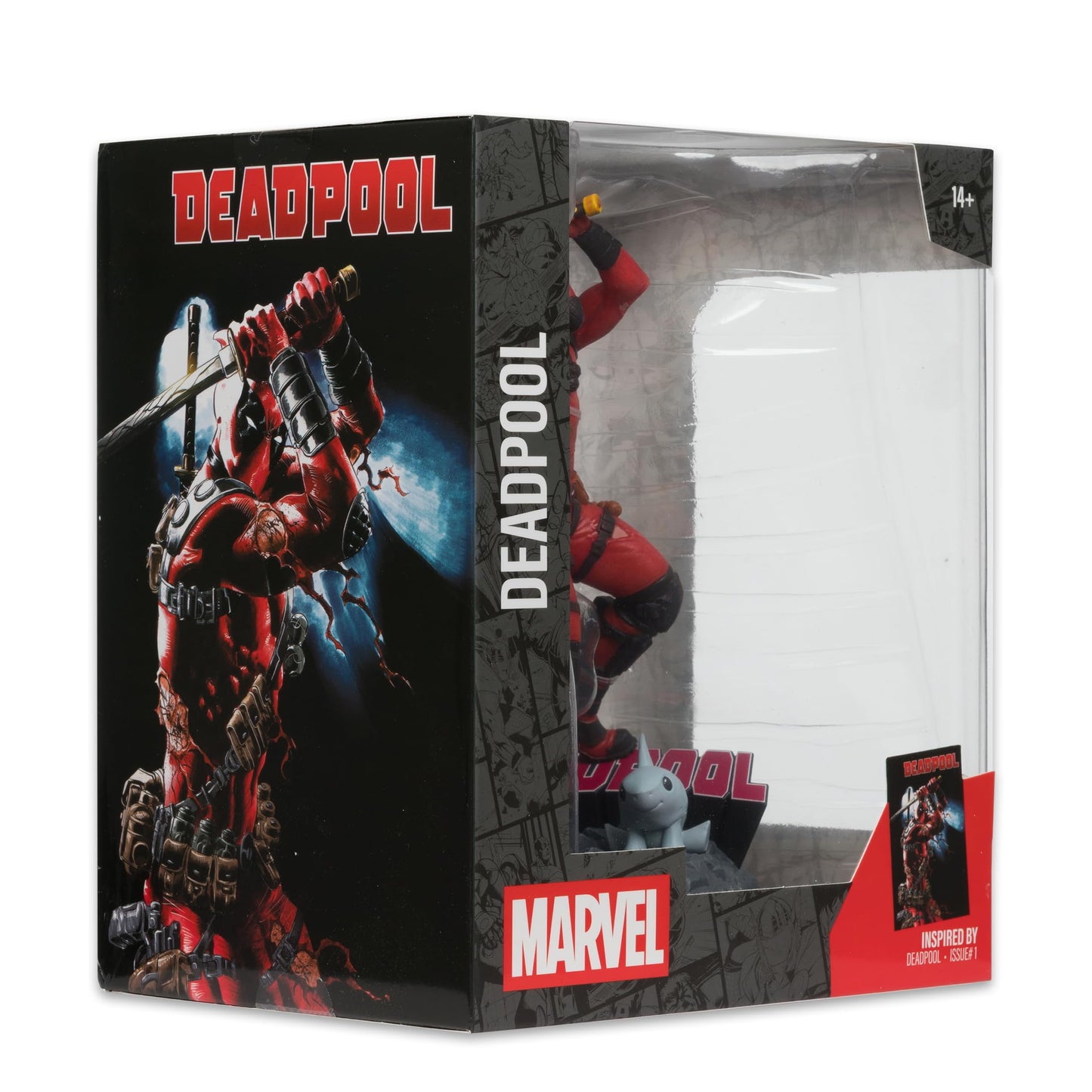 McFarlane Toys - Marvel Deadpool 1:10th Scale Collectible with Scene (Deadpool #1)