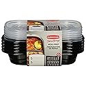 Rubbermaid Take Alongs 3.7 Cups Black Food Container and Lid 5 pk - Total Qty: 1