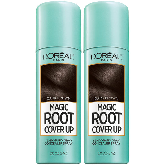 L'Oreal Paris Magic Root Cover Up Gray Hair Spray, 100% Gray Hair Coverage with Buildable, Lightweight, Transfer-Resistant, and Temporary Formula