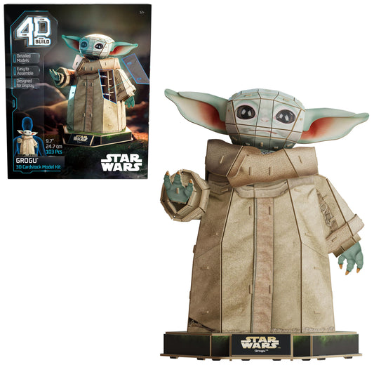 4D Build Star Wars Grogu 3D Model Kit – 103-Piece Puzzle & Collectible, Desk Decor, Building Toy for Teens & Adults Ages 12+