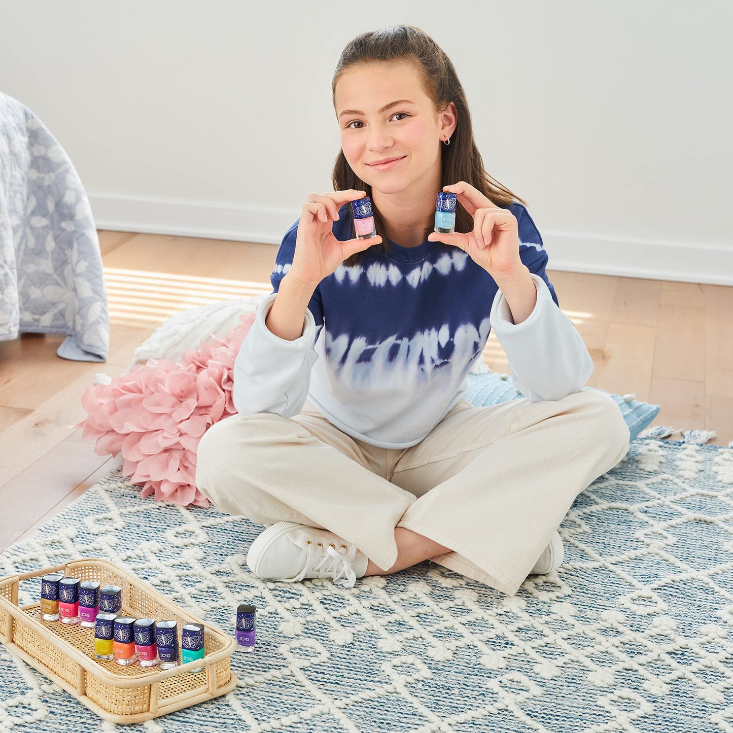 Celestial 12-Pack Nail Polish Tower for Girls & Teens - 12 Vibrant, Non-Toxic Colors - Safe & Fun Nail Polish Set for Kids Ages 8+ Perfect