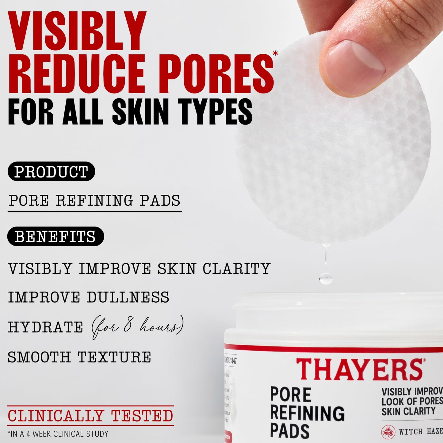 Thayers Pore Refining Toner Pads, Dual-Sided Exfoliating Pads with Witch Hazel, Salicylic Acid & Hyaluronic Acid to Improve Look of Pores and Skin Beauty and Personal Care THAYERS