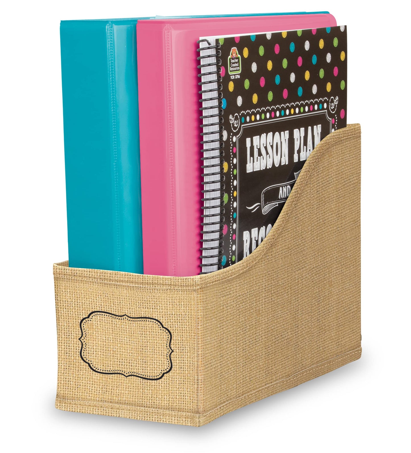 Teacher Created Resources Burlap Book Bin (TCR20835)