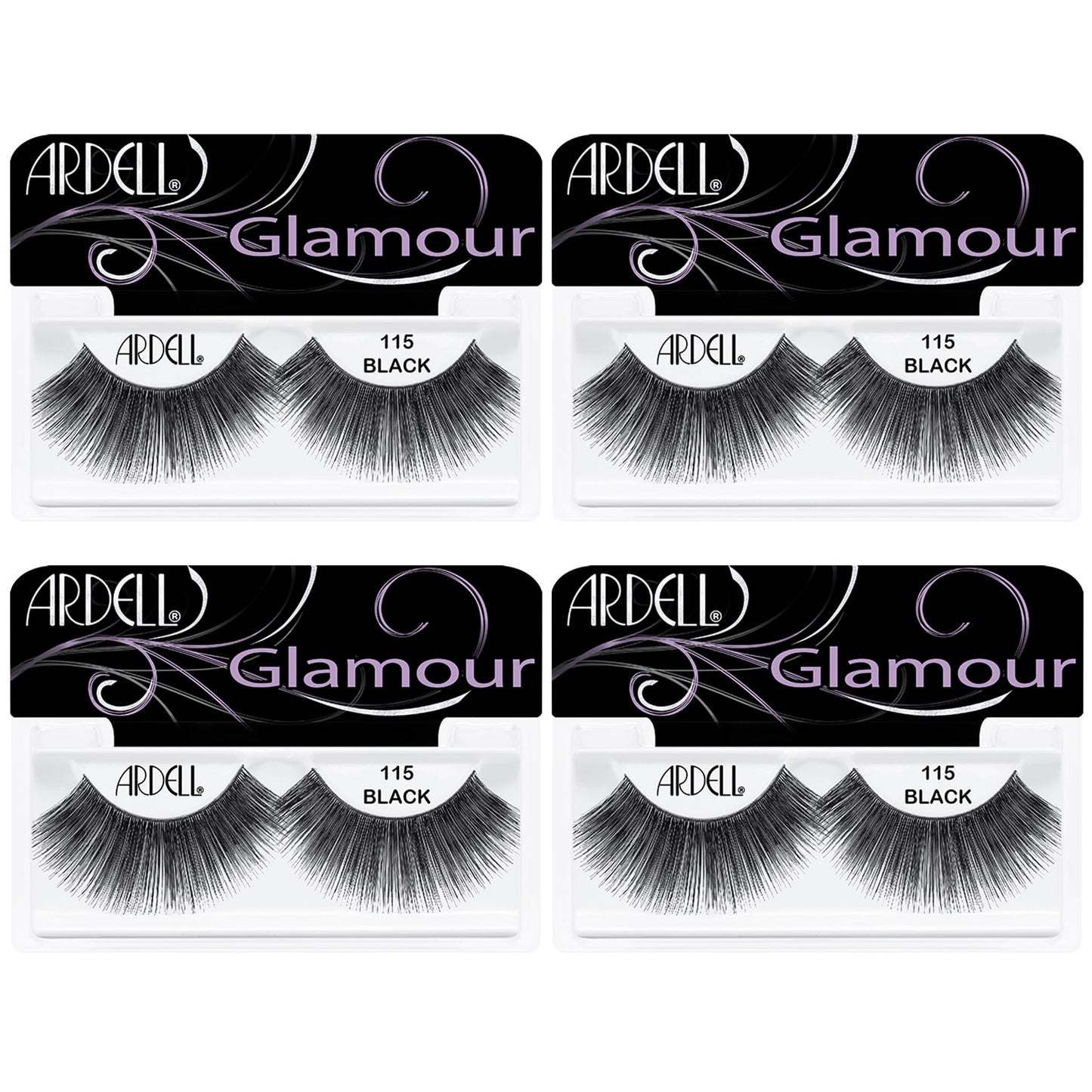 Ardell Fashion Lashes Pair - 115, (Pack of 4)