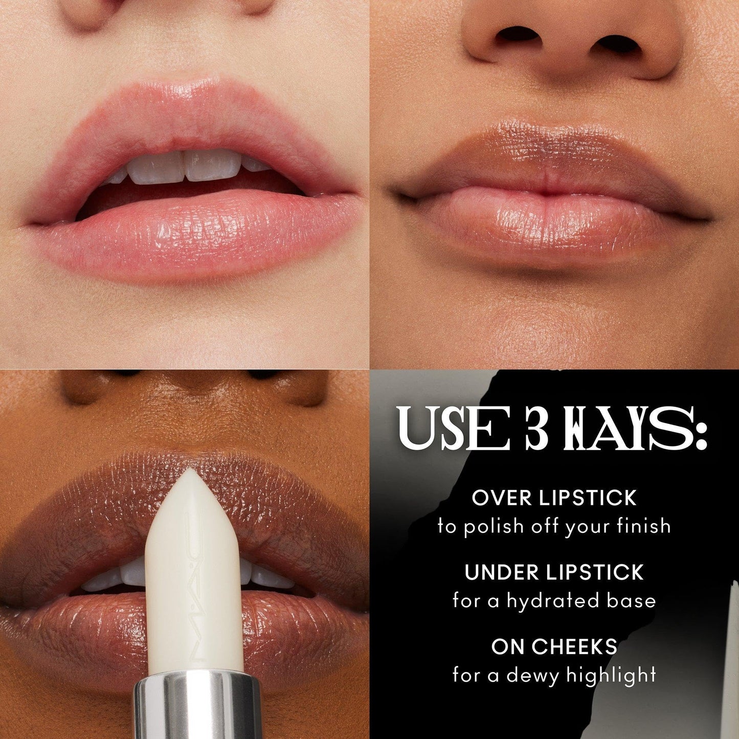 MAC M·A·Cximal Sleek Satin Lipstick, In the Clear, 0.12 Ounces