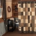 VHC Brands Kettle Grove, Primitive, Bath Decor, Shower Curtain, 72x72