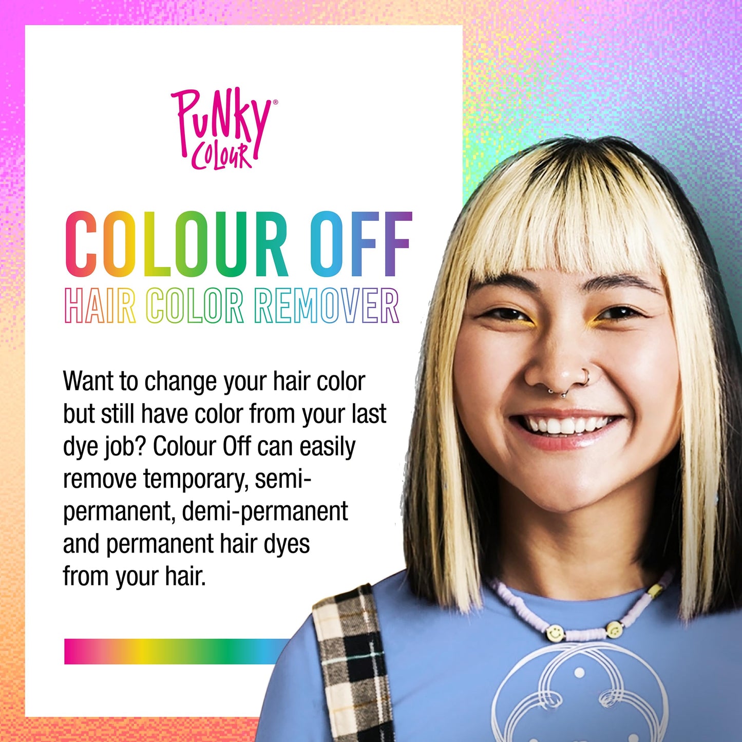Punky Colour Off Hair Color Remover - Hair Dye Remover, Easily Removes Temporary, Permanent & Semi Permanent Dye, Ammonia Free, Bleach Kit