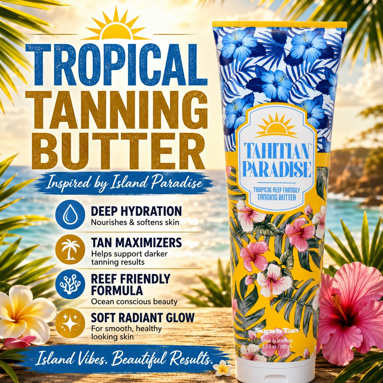 Tahitian Paradise Tropical Reef Friendly Tanning Butter 9.5oz