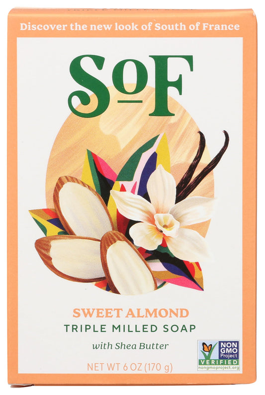 South Of France, Soap Bar Almond Gourmande, 6 Ounce Beauty & Personal Care South Of France