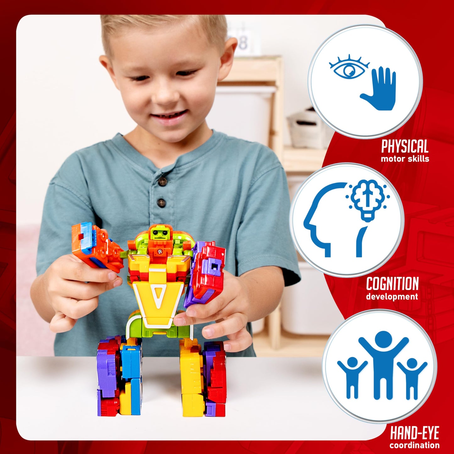 JOYIN Alphabet Robots – ABC Learning Toy for Toddlers, Alphabots Educational Letters, Classroom Prize, Carnival or Christmas Gift for Kids