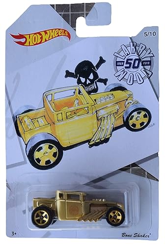 Hot Wheels Bone Shaker 5/10 [Gold], Larry Wood 50th Anniversary