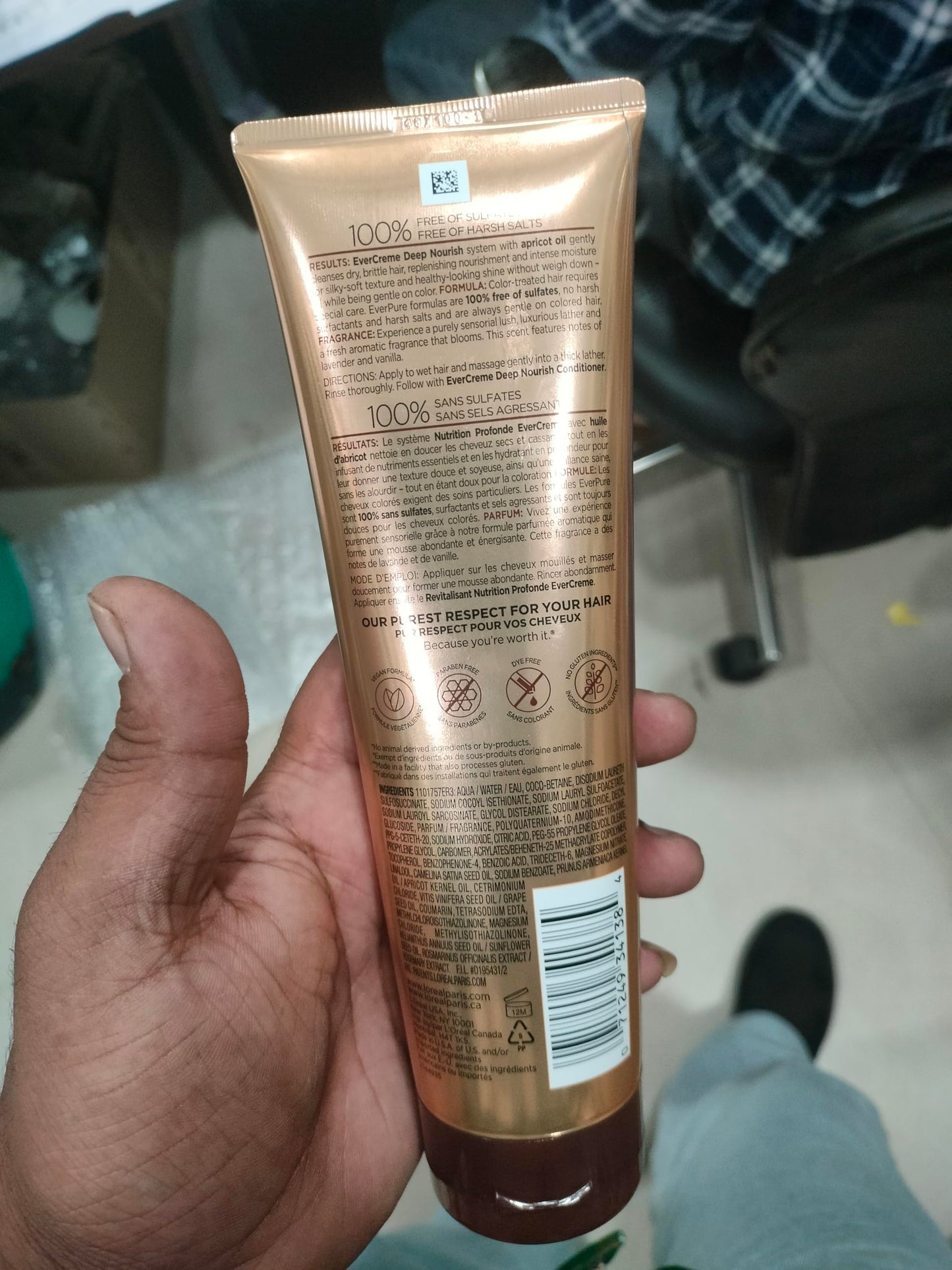 L'Oreal Evercreme Intense Nourishing Shampoo, 8.5 Fluid Ounce