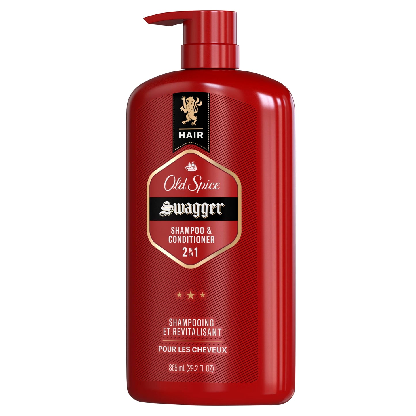 Old Spice Swagger 2-in-1 Shampoo & Conditioner for Men, Cedarwood Lime Scent, Barbershop Quality Hair Care, 29.2 fl oz Each, Twin Pack