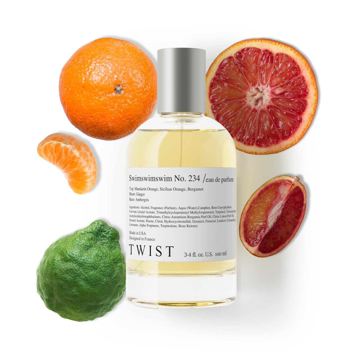 Twist Swimswimswim No. 234 - Inspired by LV Afternoon Swim, Long-Lasting Perfume for Women and Men, Vegan, Clean Ingredients, Orange & Mandarin Beauty & Personal Care HOUSE OF TWIST