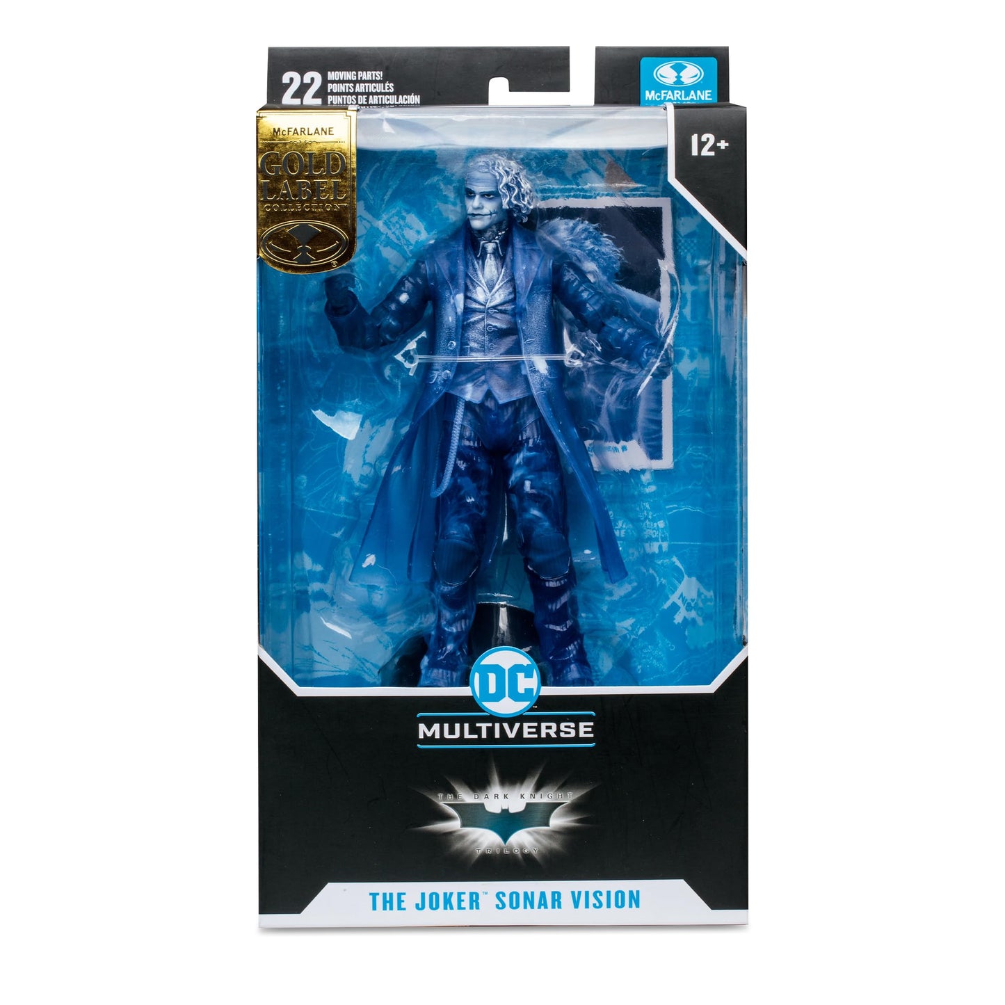 McFarlane Toys Batman The Dark Knight Trilogy The Joker Sonar Vision Gold Label SDCC 2023 Exclusive Figure