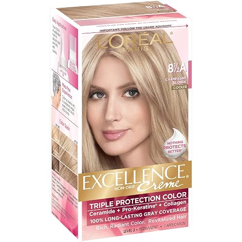 L'Oreal Paris Excellence Créme Permanent Hair Color, Champagne Blonde [8.5A] 1 ea