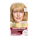 L'Oreal Paris Excellence Crème Permanent Hair Dye, Triple Care Hair Color with Hyaluronic Acid for 100% Gray Coverage, 8G Medium Golden Blonde, 1 Kit