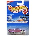 Hot Wheels 1997 First Editions Series #5 of 12 Cars, Pink '59 Chevy Impala on Square Card