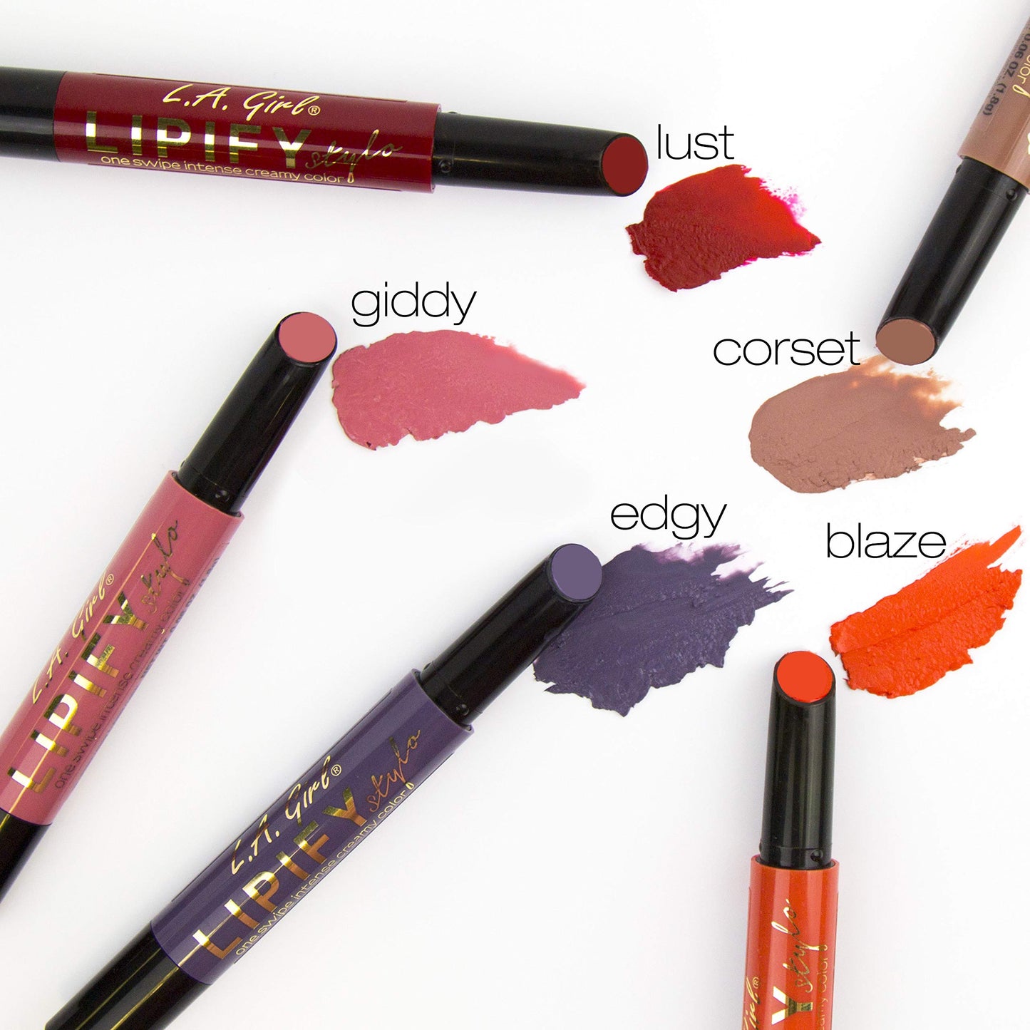 L.A. Girl Lipify Stylo Lipstick, Riot GLC886