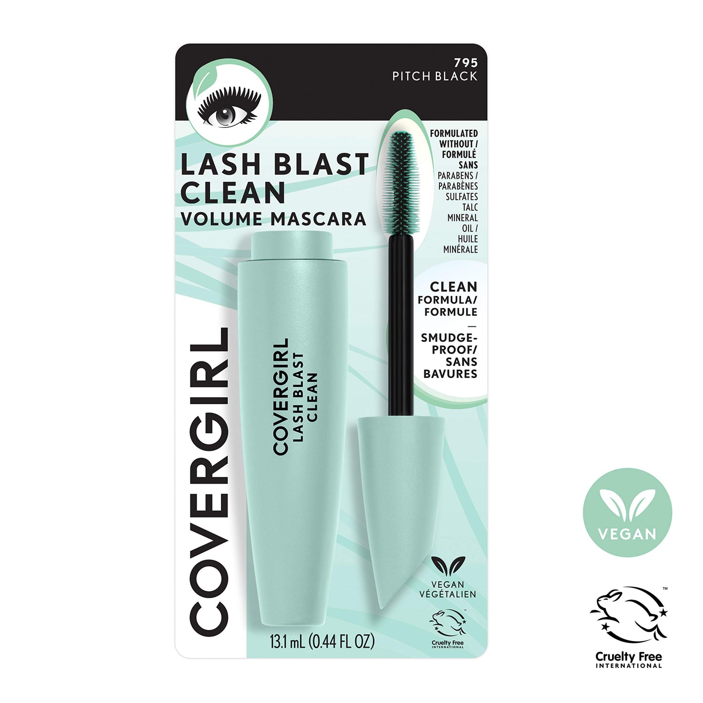 COVERGIRL Lash Blast Clean Waterproof Mascara, Very Black, Shelf Pack of 3 Beauty and Personal Care COVERGIRL