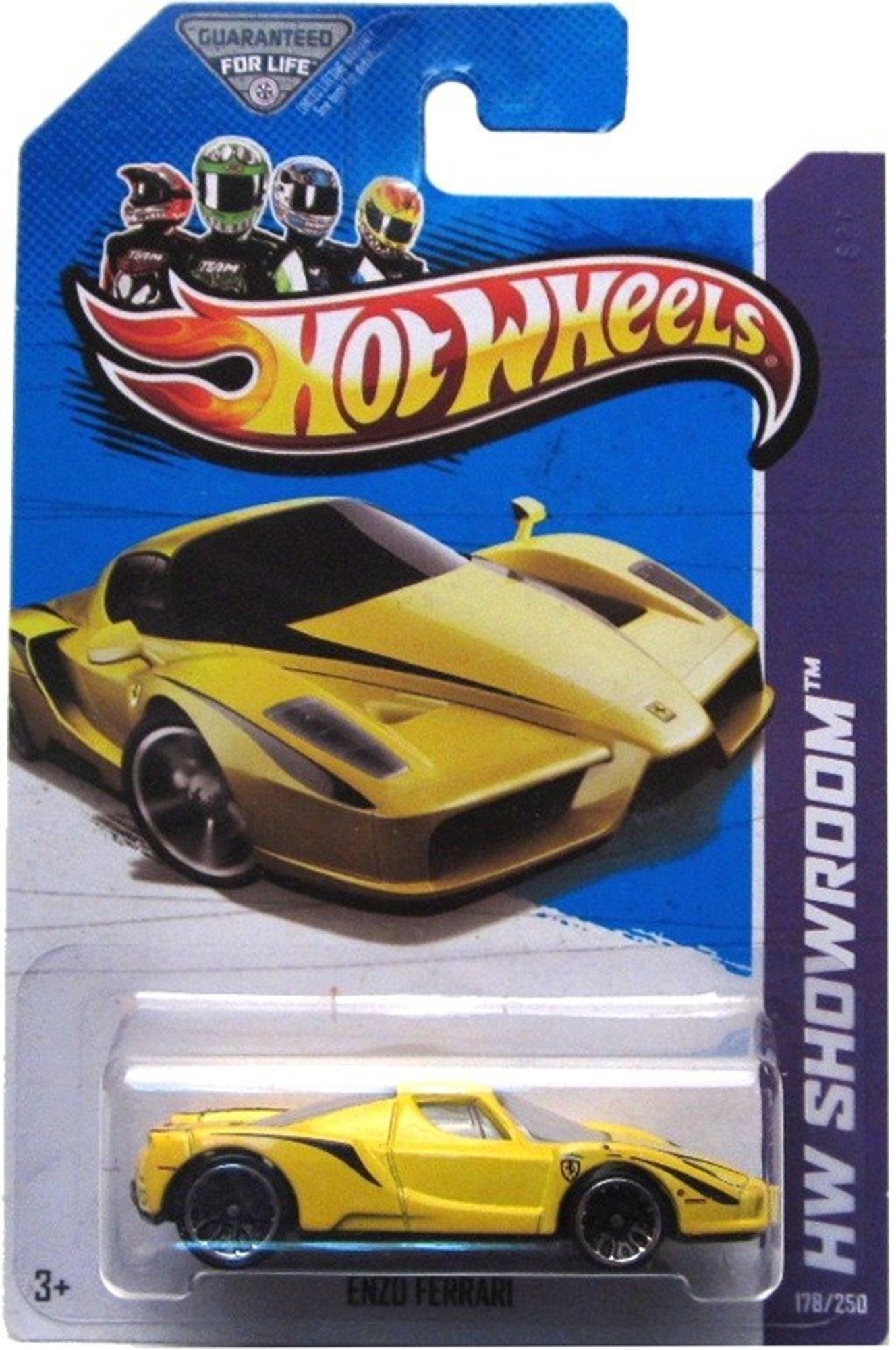 HOT WHEELS 2011 NIGHTBURNERZ 6/10 YELLOW ENZO FERRARI