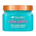 Tree Hut Blue Lagoon Shea Sugar Scrub, Exfoliating, Hydrating & Moisturizing Body Scrub with Shea Butter & Nourishing Essential Oils, Smooth & Soften