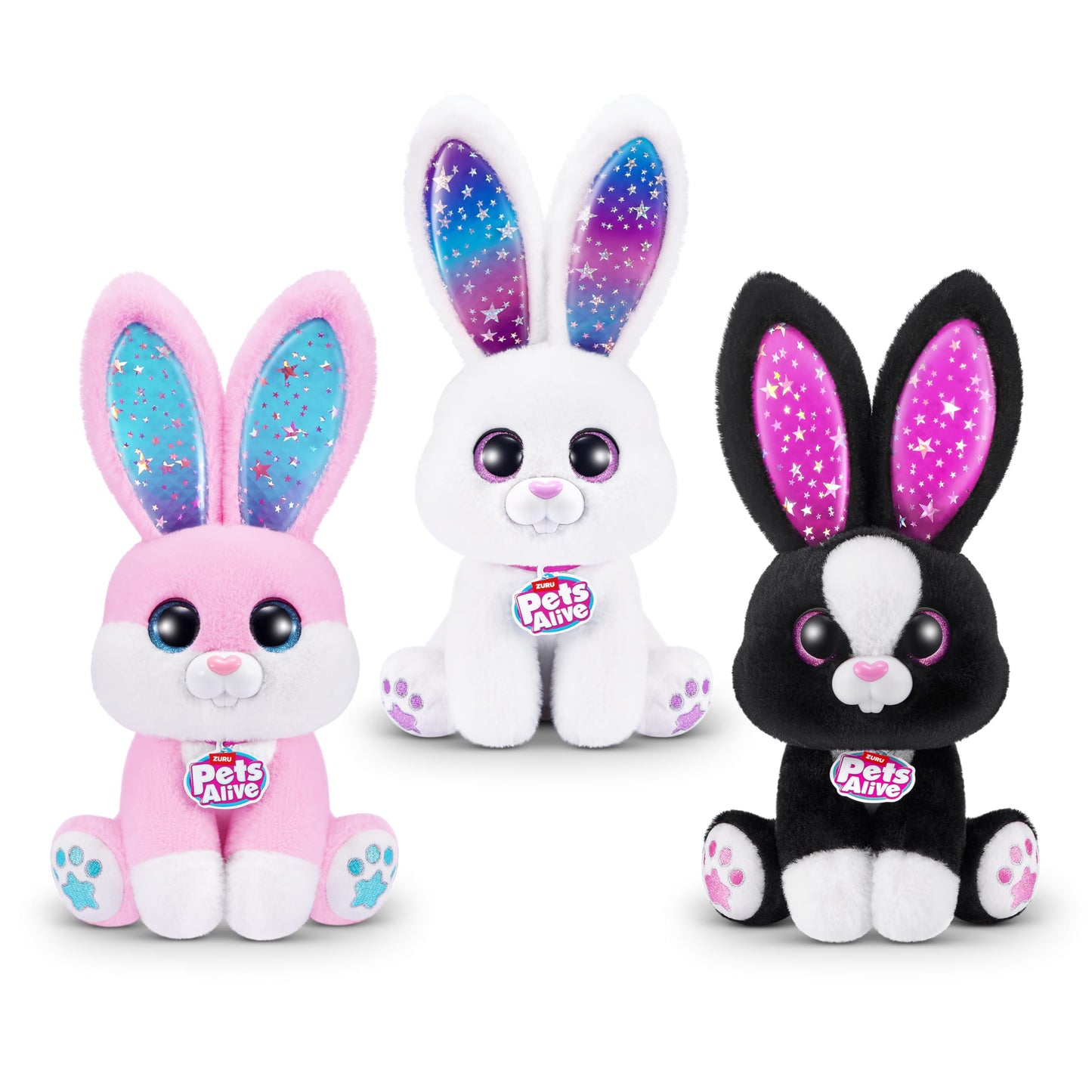 Pets Alive Magic Bunnies (Candy) by ZURU Electronic Plush Unboxing Surprise Interactive Magic Toy